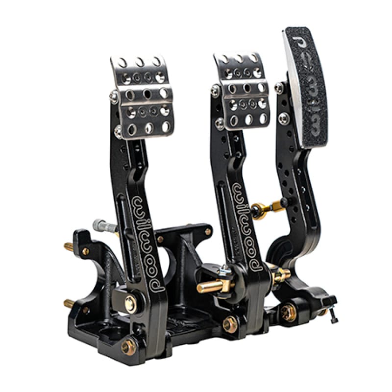 Wilwood — Wilwood Adjustable Balance Bar Brake, Clutch, Throttle w/ Linkage - Floor Mount - 4.75-5.75:1