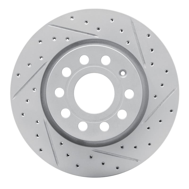 R1 Concepts — R1 05-15 Volkswagen Jetta Sedan Front Right Drilled & Slotted Geo-Carbon Rotor