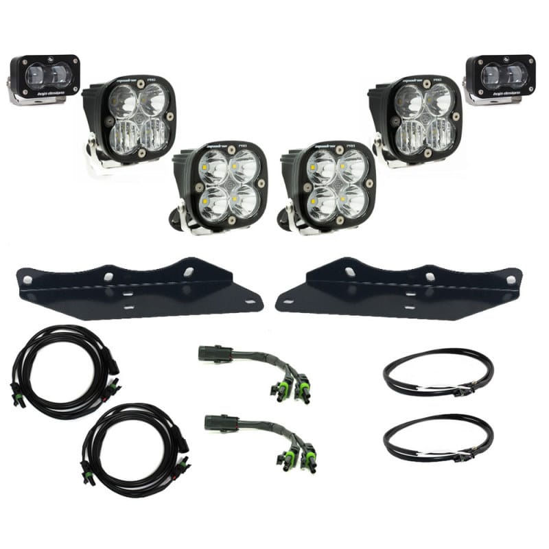 Baja Designs — Baja Designs 17-20 Ford F-150 Raptor S2 SAE Pro Fog Pocket Kit - Clear