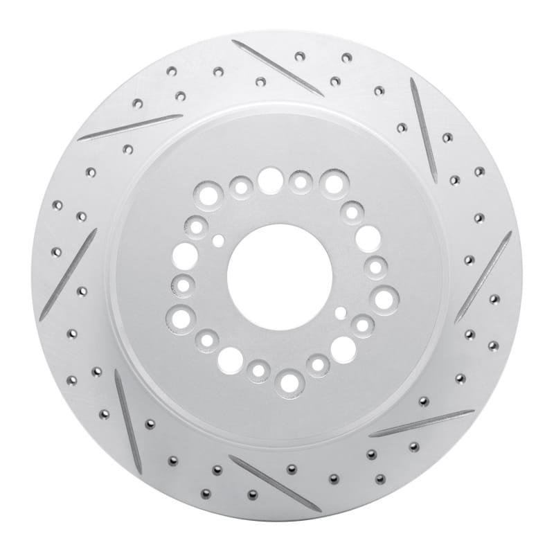 R1 Concepts — R1 92-00 Lexus Gs300 Rear Right Drilled & Slotted Geo-Carbon Rotor