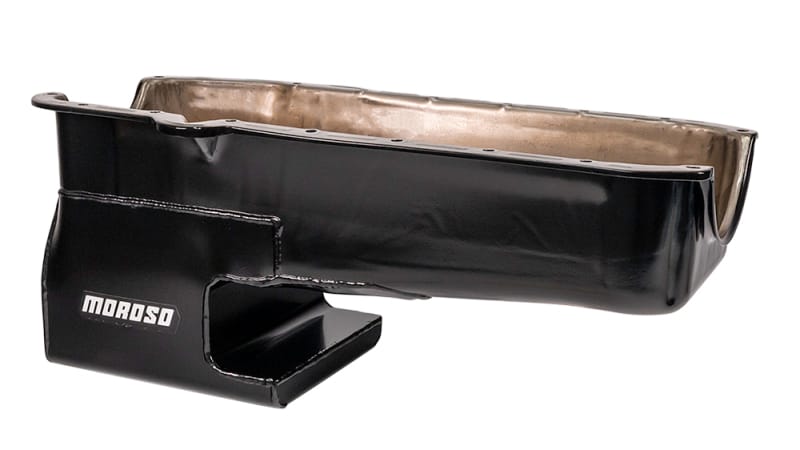 Moroso — Moroso 80-85 SBC w/Passengers Side Dip Stick Dart SHP Chevy II Oil Pan - Black