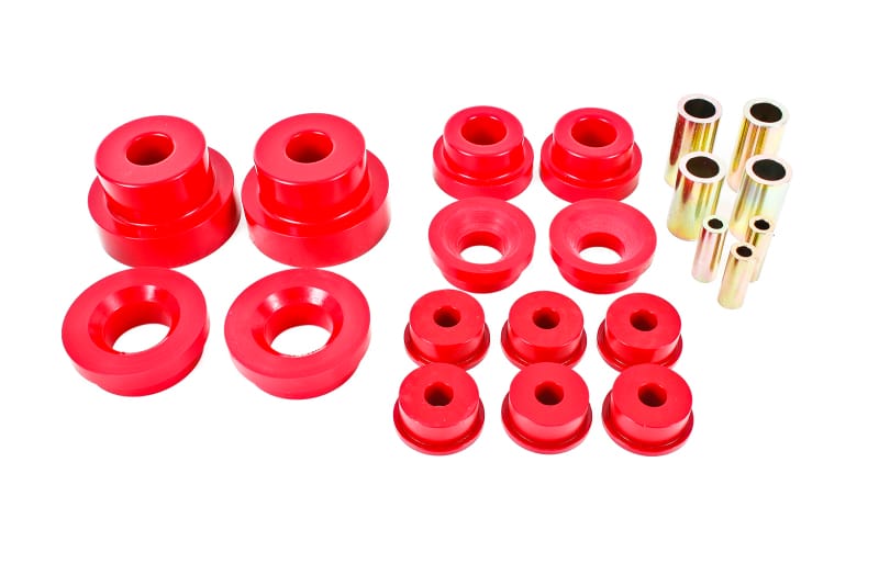 BMR Suspension — BMR 10-15 5th Gen Camaro Pro Version Rear Cradle Bushing Kit (BK024 BK029) - Red