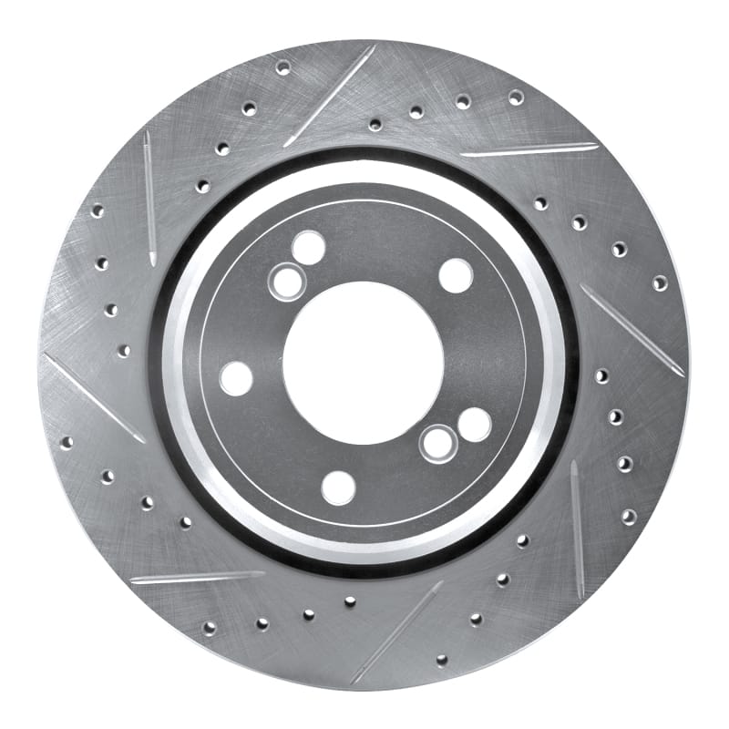 R1 Concepts — R1 00-06 BMW M5 Rear Left Drilled & Slotted Silver Brake Rotor
R1 Brake Rotor Drill