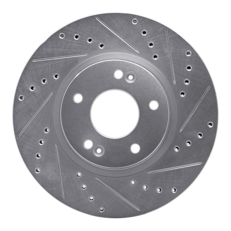 R1 Concepts — R1 2007-2009 Hyundai Santa Fe Front Right Drilled & Slotted Silver Brake Rotor
R1 Brake Rotor Drill