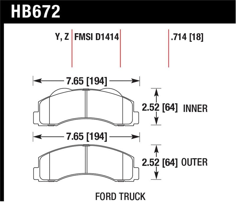 Hawk Performance — Performance Ceramic Disc Brake Pad