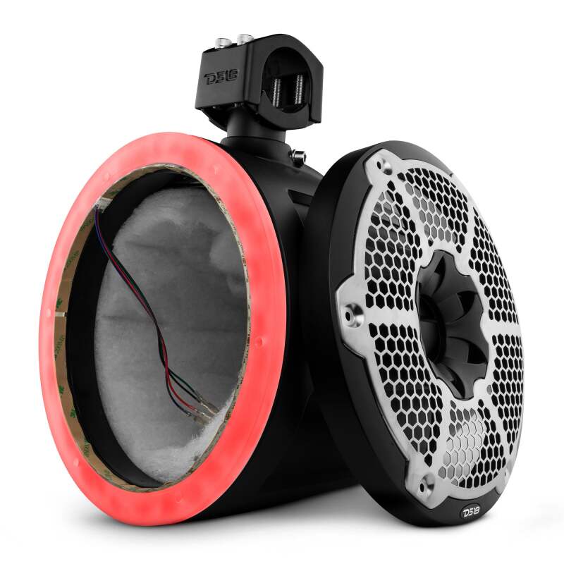 DS18 — DS18 Marine And Psports Towers Speakers Not Included 10in RGB LED Lights Black