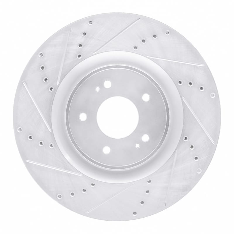 R1 Concepts — R1 08-15 Mitsubishi Lancer Front Left Drilled & Slotted Silver Brake Rotor
R1 Brake Rotor Drill