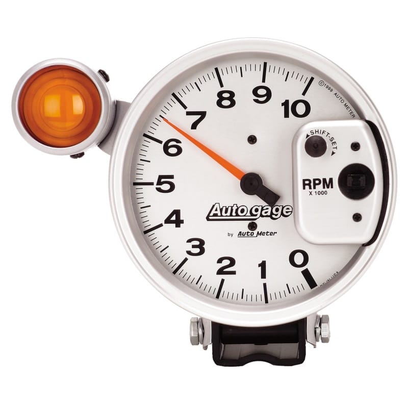 AutoMeter — Autometer 5 inch 10,000 RPM Shift Lite Pedestal Tachometer Auto Gage
5" TACH 10KRPM SL AG