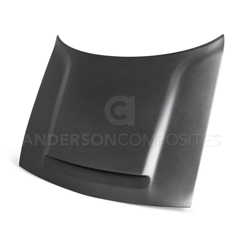 Anderson Composites — Anderson Composites 2018 Dodge Demon Type-OE Dry Carbon Fiber Hood