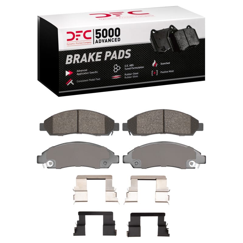DFC — DFC 04-08 Chevrolet Colorado Front 5000 Advanced Ceramic Brake Pads and Hardware Kit
DFC Brake Pad Set
