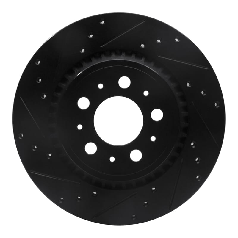 R1 Concepts — R1 03-14 Volvo XC90 Rear Left Drilled & Slotted Black Brake Rotor
R1 Brake Rotor Drill