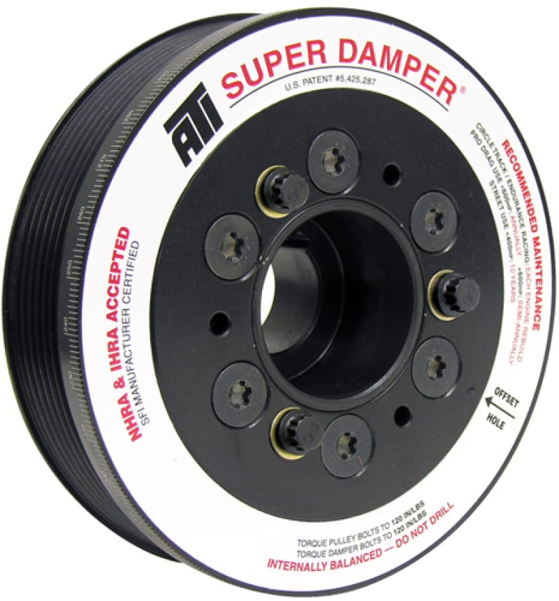 ATI — ATI Damper - 5.67in - Alum - 6 Grv - Mitsubishi Evo 10 - 3 Percent UD - 08+ - 1Pc