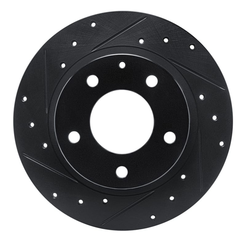 R1 Concepts — R1 93-03 Ford Probe Rear Left Drilled & Slotted Black Brake Rotor
R1 Brake Rotor Drill