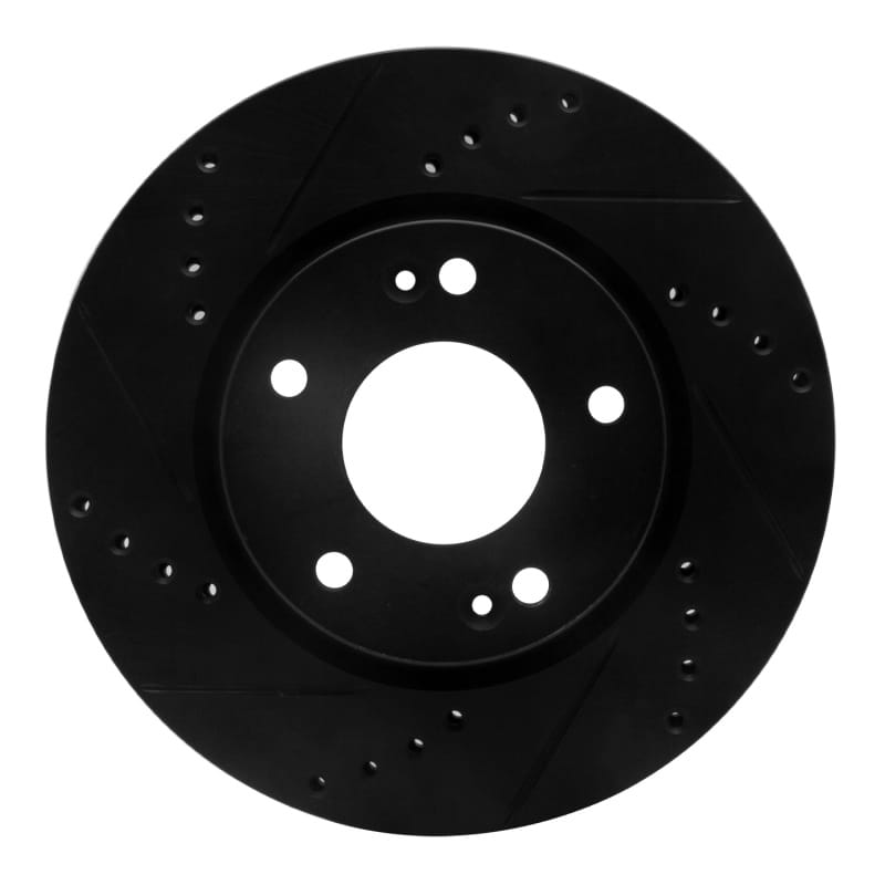 R1 Concepts — R1 01-05 Hyundai Santa Fe Front Left Drilled & Slotted Black Brake Rotor
R1 Brake Rotor Drill