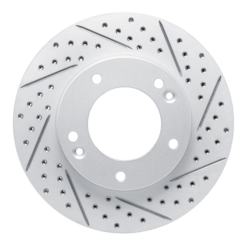 R1 Concepts — R1 03-06 Kia Sorento Front Right Drilled & Slotted Geo-Carbon Rotor