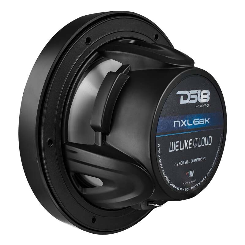 DS18 — DS18 NXL Series Coaxial Marine Speakers w/ RGB Lights 6.5in 2-Way 100 Watts RMS 4 ohm Black