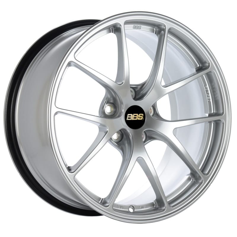 BBS — BBS RI-A 18x10.5 5x114.3 ET18 Diamond Silver Wheel -82mm PFS/Clip Required