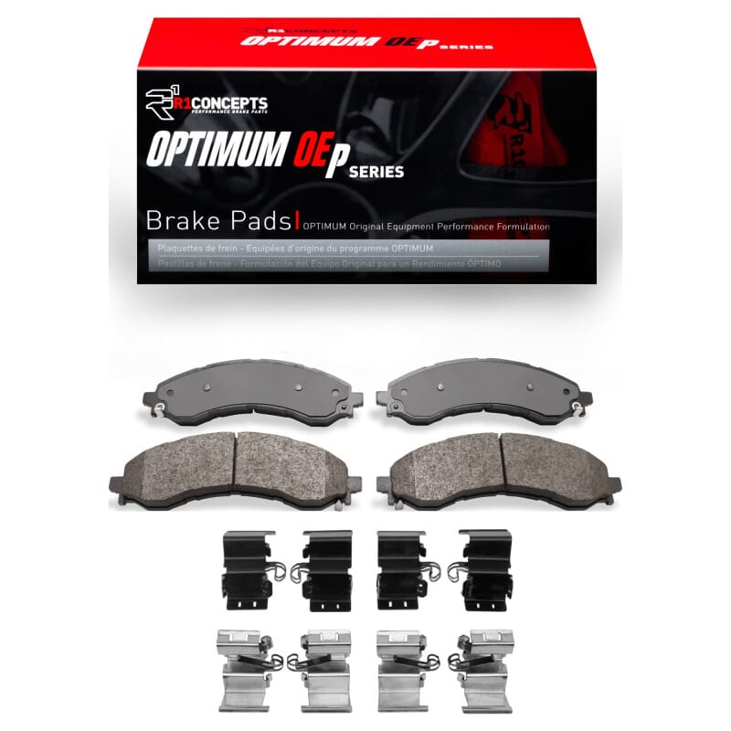 R1 Concepts — R1 21-25 Chevrolet Express 4500 Front Optimum OE Pads & Hardware Kit
R1 Brake Pads