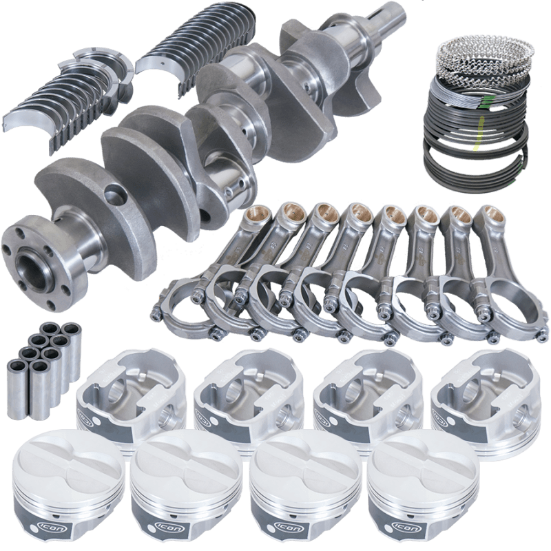 Eagle — Eagle Ford 289/302 3.250in Crank 5.400in I-Beam Rod -11cc Flat Top 4.000in Pistons Rotating Assembly
Street & Strip Assy