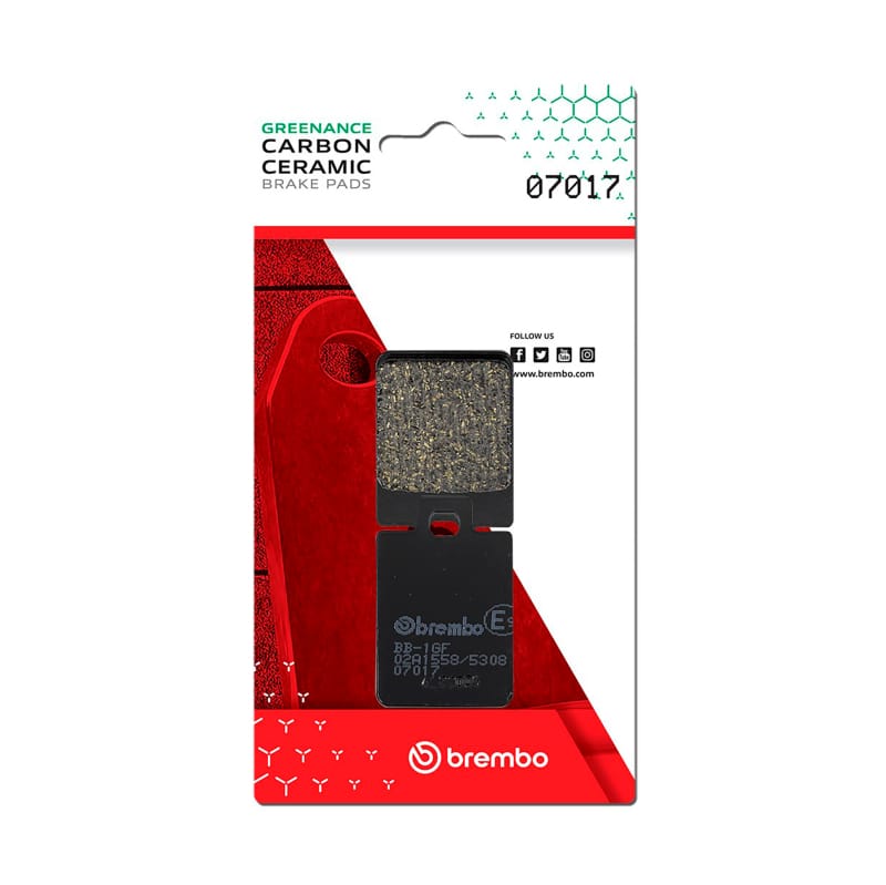 Brembo OE Powersports — Brembo OE Piaggio Storm/Piaggio Tph/Piaggio Zip/Piaggio Typhoon Carbon Ceramic Brake Pad - Front