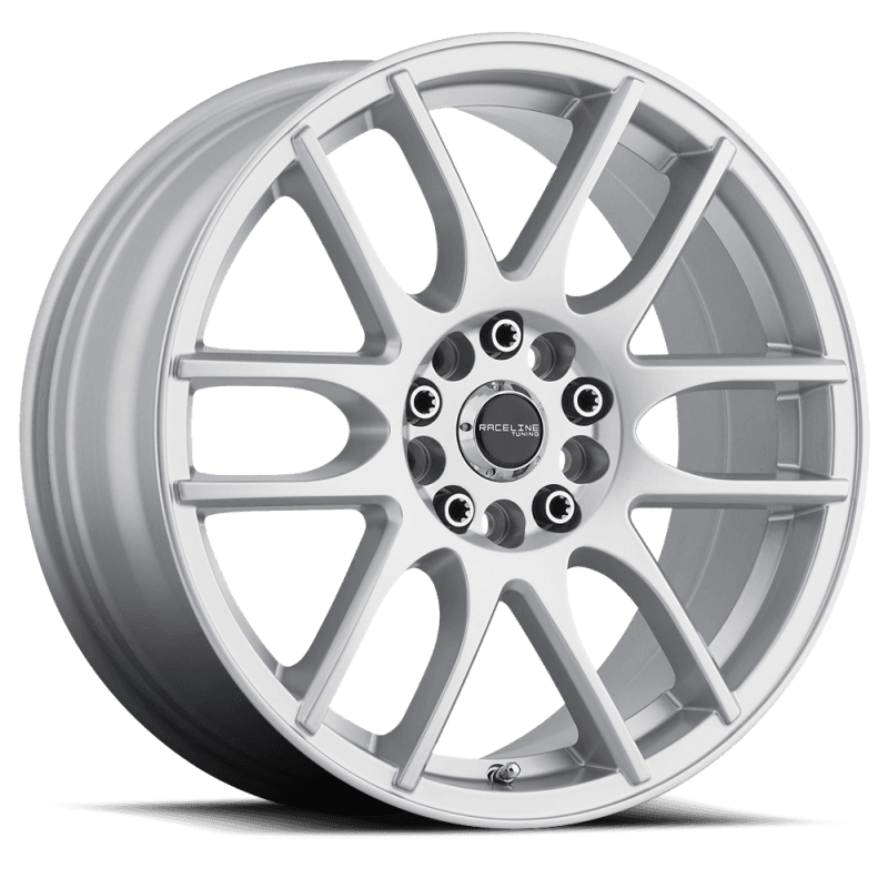 Raceline — Raceline 141S Mystique 17x7.5in / 5x110/5x115 BP / 40mm Offset / 72.62mm Bore - Gloss Silver Wheel