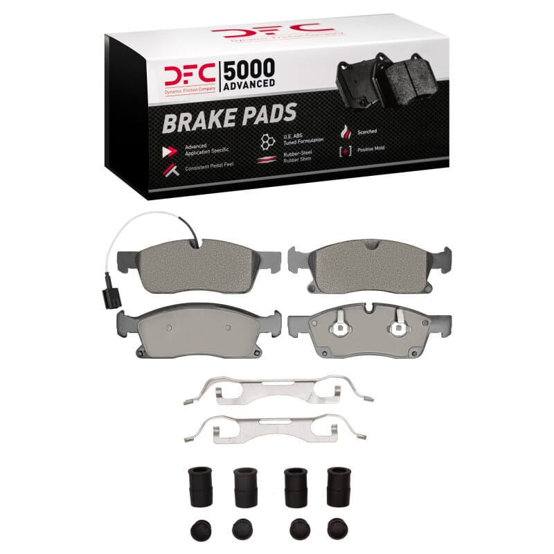 DFC — DFC 17-23 Maserati Levante Front 5000 Advanced Low Metallic Brake Pads and Hardware Kit