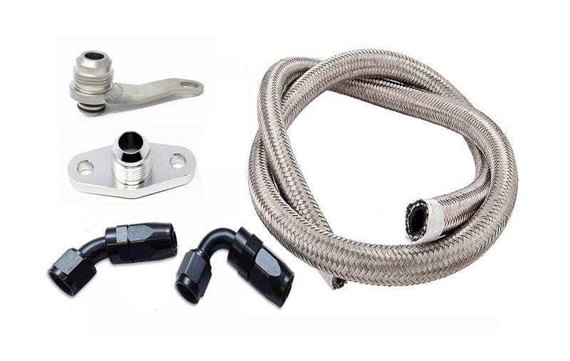 Torque Solution — Torque Solution Subaru EJ w/ Garrett GT/GTX -10AN Turbo Oil Return Line Kit