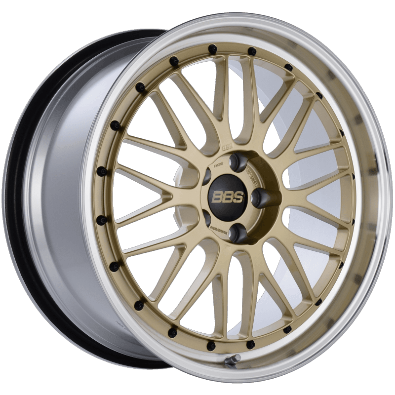 BBS — BBS LM 20x9.5 5x114.3 ET40 CB66 Gold Center Diamond Cut Lip Wheel