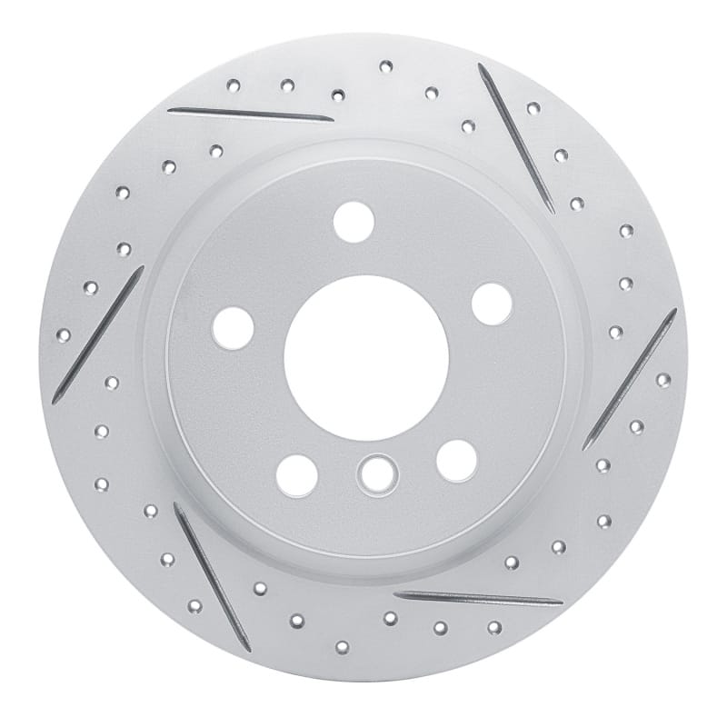 R1 Concepts — R1 14-25 BMW I3 Rear Right Drilled & Slotted Geo-Carbon Rotor