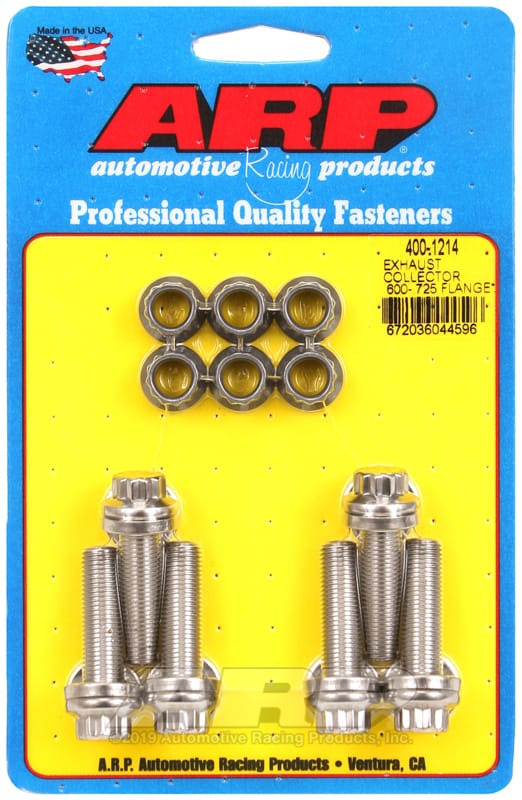 ARP — ARP Exhaust collector .600-.725 flange bolt kit