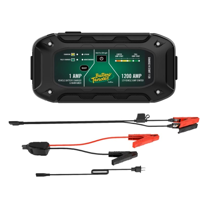 Battery Tender — Battery Tender Charge N Start 1120 1A Battery Charger & 1200A Jump Starter