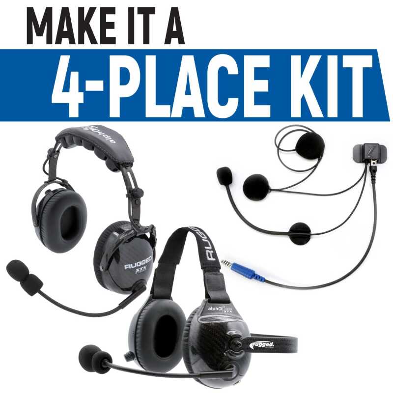 Rugged Radios — Rugged Radios Rear Seat Expansion Kit with Helmet Kits or Headsets Offroad Mono / Helmet Kit