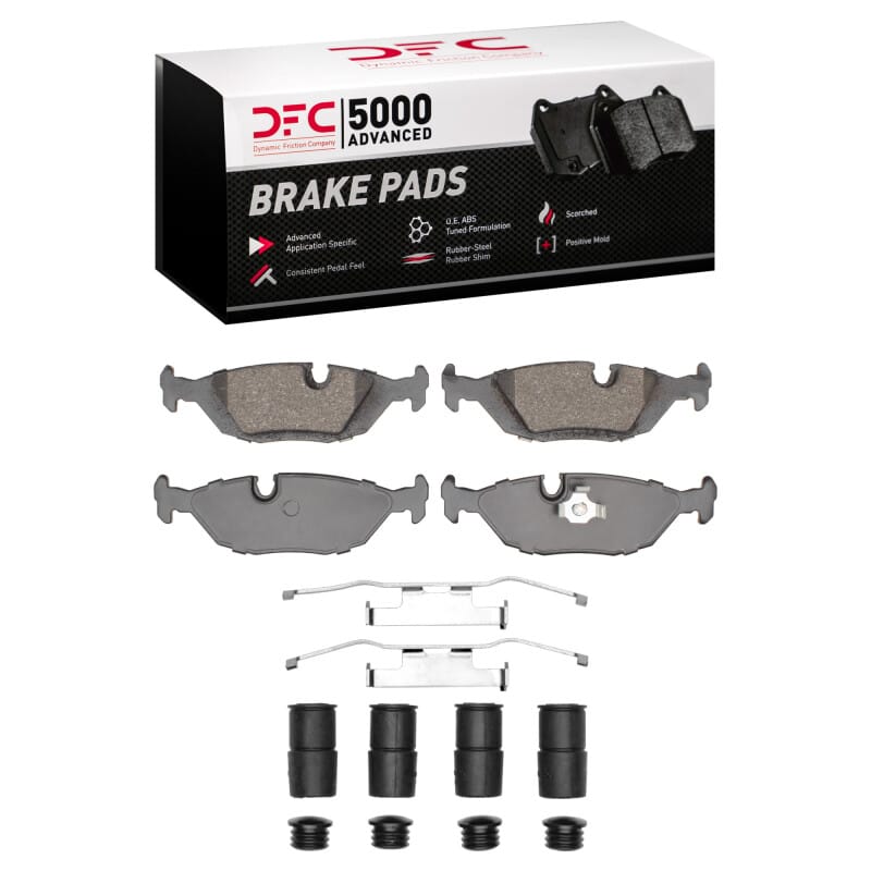 DFC — DFC 81-91 BMW 535i Rear 5000 Advanced Low Metallic Brake Pads and Hardware Kit
DFC Brake Pad Set
