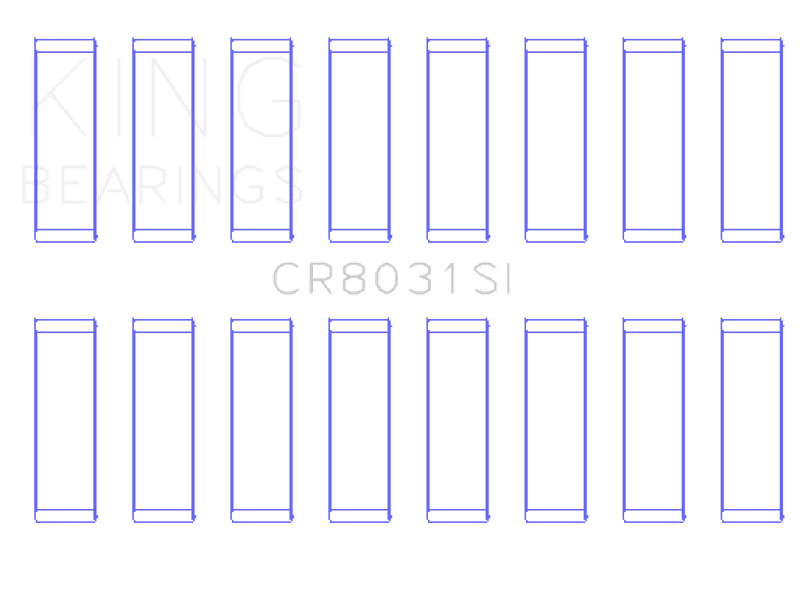 King Engine Bearings — King Engine Bearings Chrysler Jeep V8 287 4.7L (Od+.002in) (Size +0.75mm) Connecting Rod Bearing Set
Engine Bearing