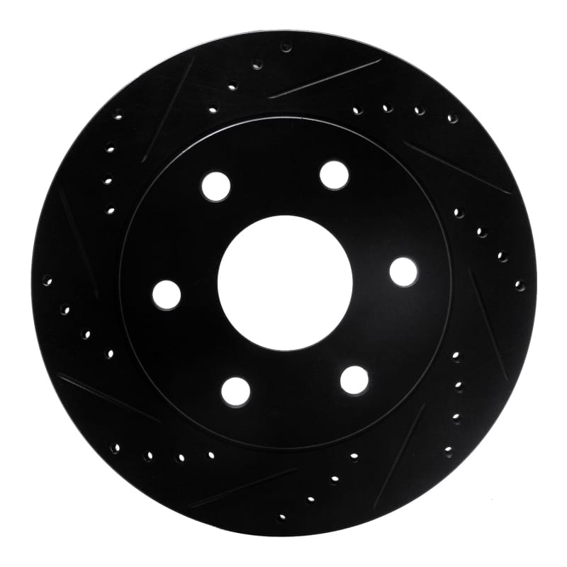 R1 Concepts — R1 2021-2025 Ford F-150 4WD Rear Left Drilled & Slotted Black Brake Rotor
R1 Brake Rotor Drill