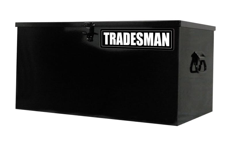 Tradesman — Tradesman Steel Job Site Box/Chest (Light Duty/Small) (24in.) - Black