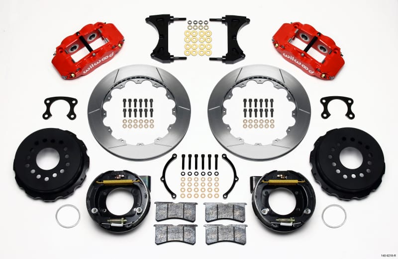 Wilwood — Wilwood Narrow Superlite 4R Rear P-Brk Kit 12.88in Red Big Ford New Style 2.36in Offset
BRAKE KIT