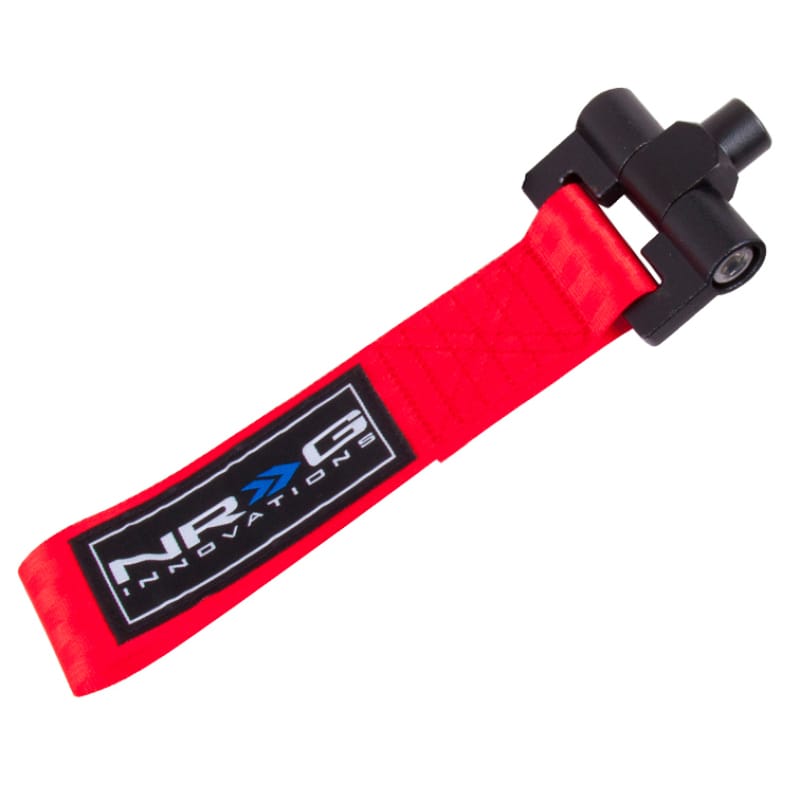 NRG — NRG Bolt-In Tow Strap Red - BMW - E90 E92 3 Series / R53 Mini 01-06 (5000lb. Limit)