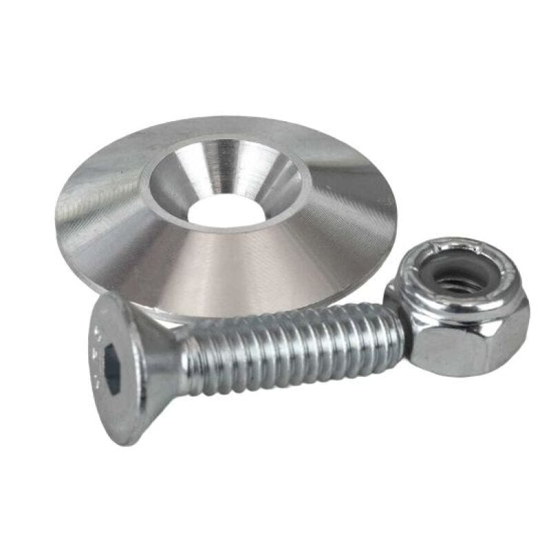 Moroso — Moroso 1.25in Taper Washer - Raw (10 Pack w/Hardware)