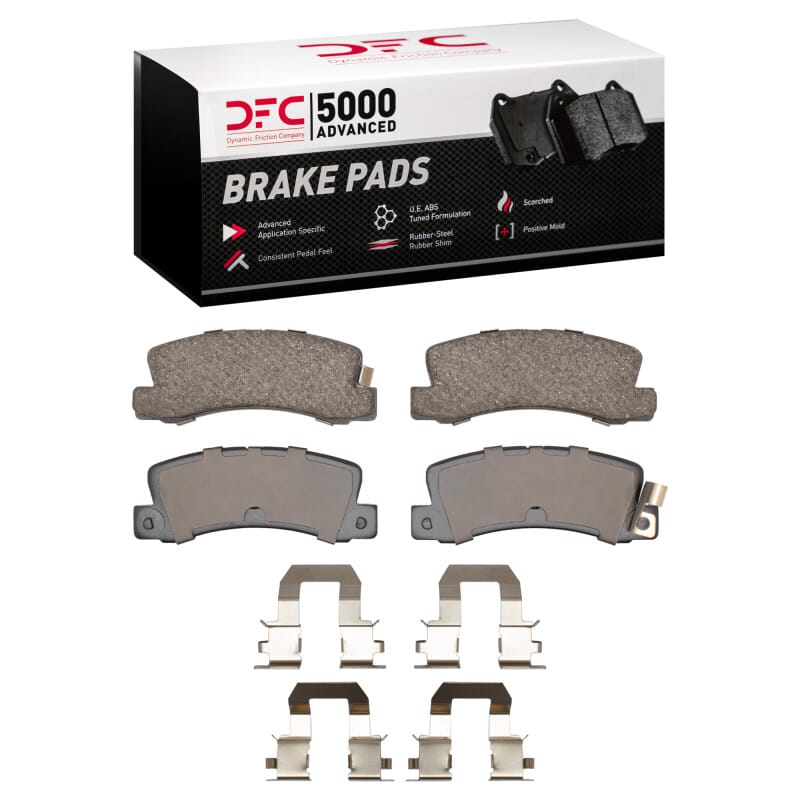 DFC — DFC 94-97 Toyota Celica Rear 5000 Advanced Ceramic Brake Pads and Hardware Kit
DFC Brake Pad Set