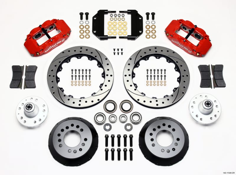 Wilwood — Wilwood Narrow Superlite 6R Front Hub Kit 12.88in Drill Red Magnum Force Drop Spindle
BRAKE KIT