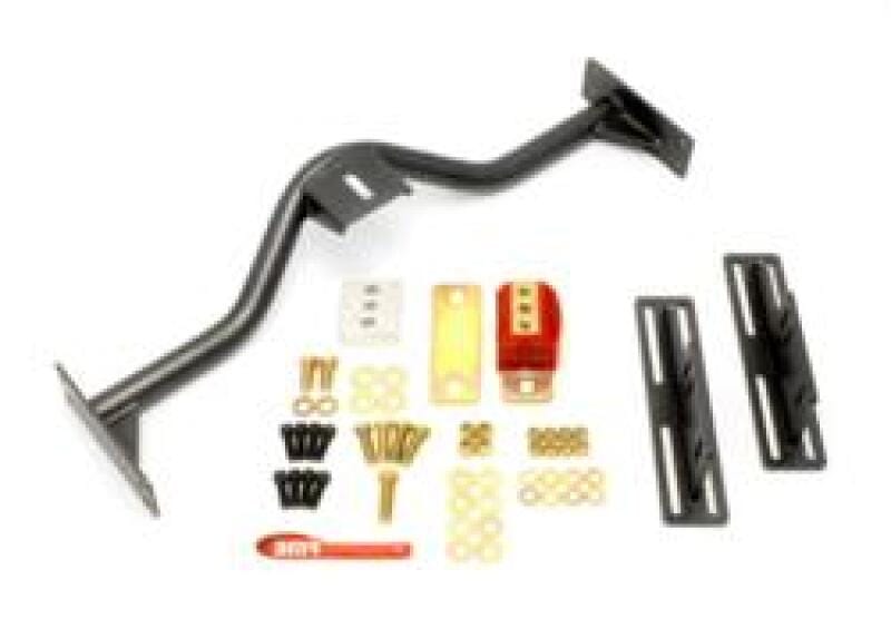 BMR Suspension — BMR 67-69 1st Gen F-Body Transmission Conversion Crossmember TH350/PG/700R4/4L60E - Black Hammertone