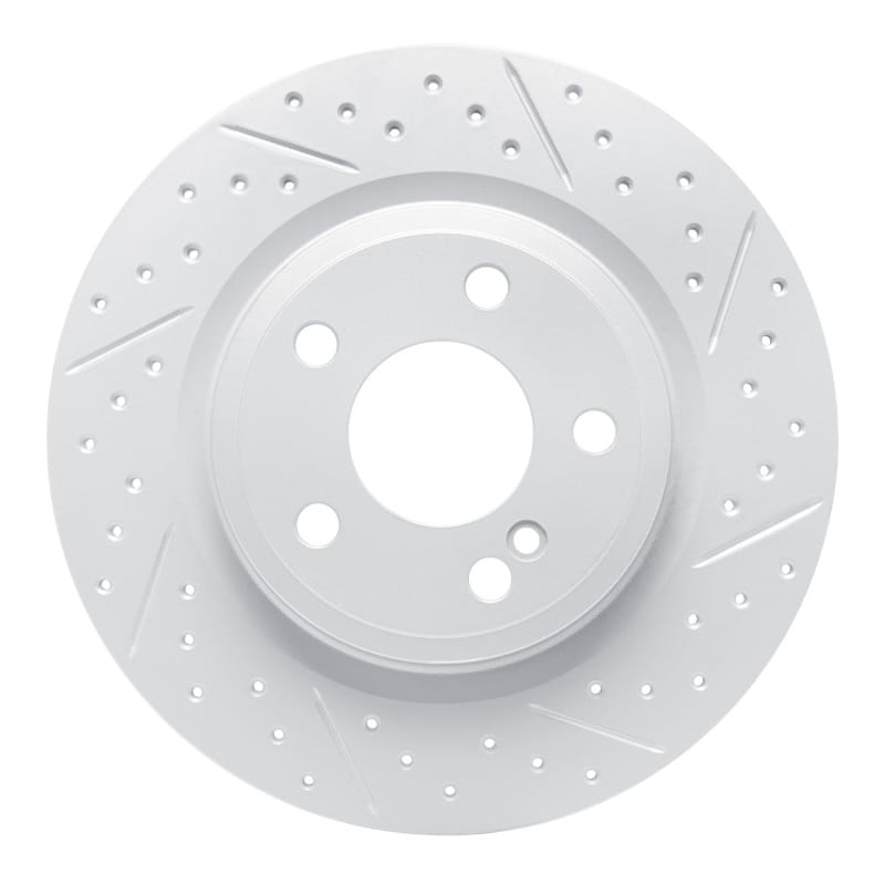 R1 Concepts — R1 12-20 Mercedes-Benz Slk350 Rear Right Drilled & Slotted Geo-Carbon Rotor