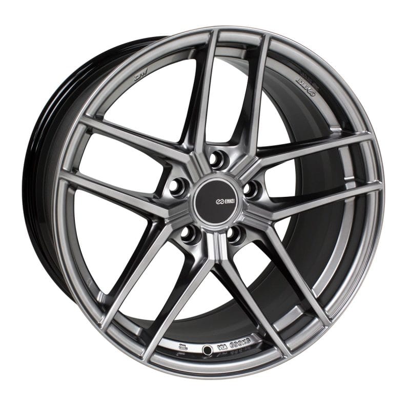Enkei — Enkei TY5 18x8 5x114.3 50mm Offset 72.6mm Bore Hyper Silver Wheel