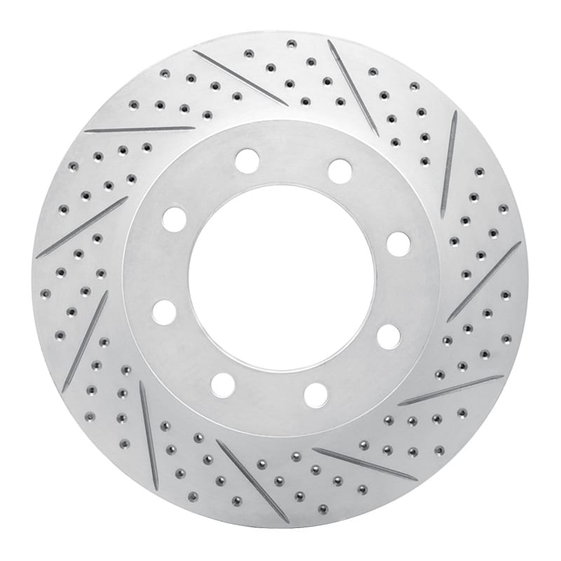 R1 Concepts — R1 12-25 Ford F-450 Super Duty Front Right Drilled & Slotted Geo-Carbon Rotor