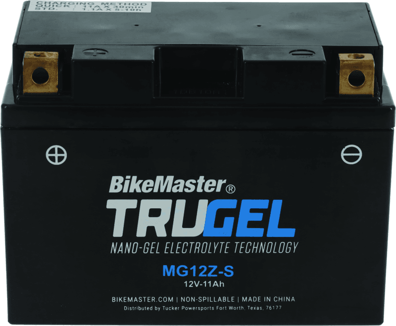 BikeMaster — MG12Z-S Battery, 151mm L x 87mm W x 110mm H, 170 CCA