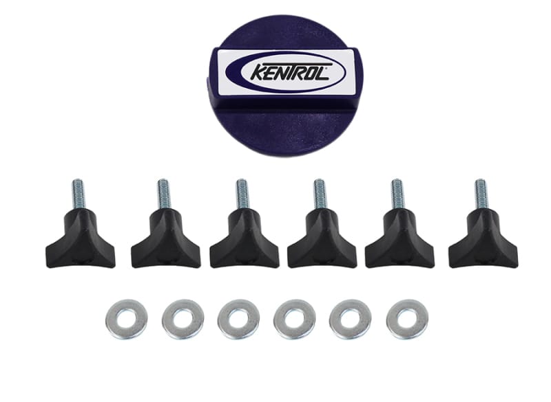 Kentrol — Kentrol 03-17 Jeep Wrangler TJ/JK Hardtop Screws - Textured Black