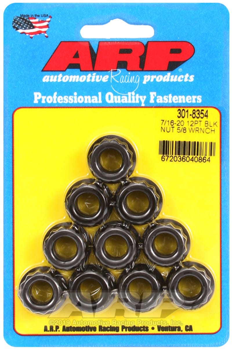 ARP — ARP 7/16-20 5/8 Socket 12 pt Nut Kit