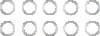 TwinPower — Twin Power 84-Up Evo BT and XL and M8 Exhaust Gaskets Replaces 65324-83 Tapered 10 Pk