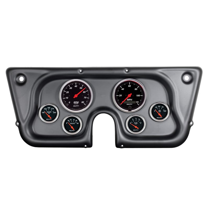 AutoMeter — Autometer Designer Black 67-72 Chevy Truck C/K/K5/Suburban Dash Kit 6pc Tach/MPH/Fuel/Oil/WTMP/Volt
GA KT CHV TRK 67-72D